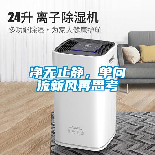 凈無止靜，單向流新風再思考