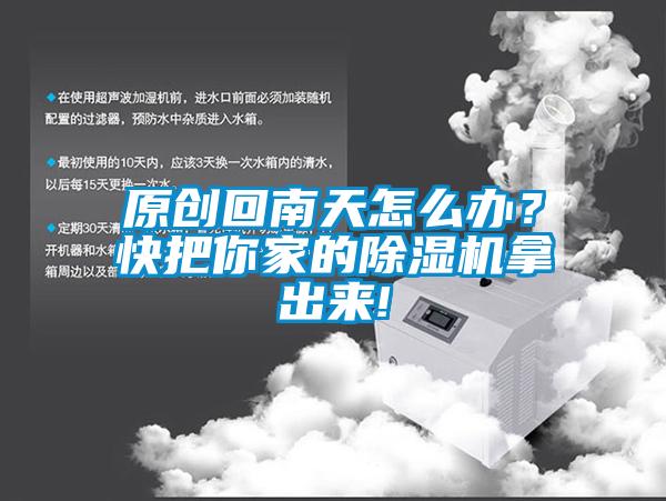 原創回南天怎么辦？快把你家的除濕機拿出來!