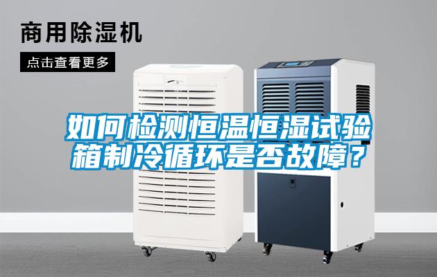 如何檢測恒溫恒濕試驗箱制冷循環是否故障？