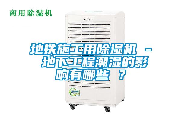 地鐵施工用除濕機 - 地下工程潮濕的影響有哪些 ？