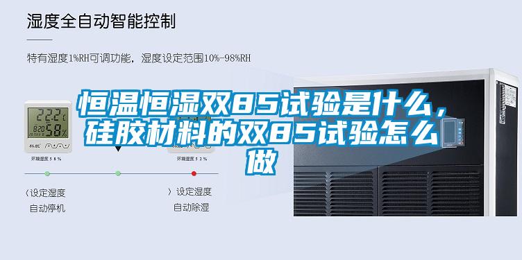 恒溫恒濕雙85試驗是什么，硅膠材料的雙85試驗怎么做