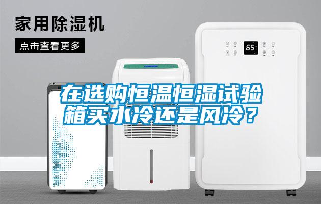 在選購恒溫恒濕試驗箱買水冷還是風冷？