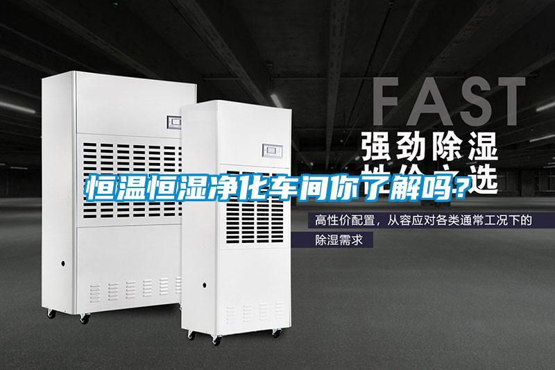 恒溫恒濕凈化車間你了解嗎？