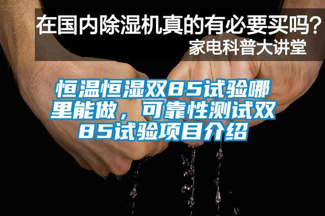 恒溫恒濕雙85試驗哪里能做，可靠性測試雙85試驗項目介紹