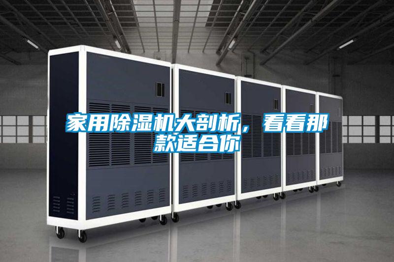 家用除濕機大剖析，看看那款適合你