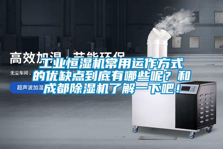 工業恒濕機常用運作方式的優缺點到底有哪些呢？和成都除濕機了解一下吧！