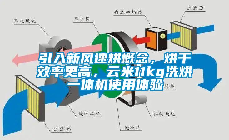 引入新風速烘概念，烘干效率更高，云米11kg洗烘一體機使用體驗