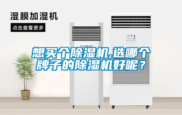 想買個除濕機,選哪個牌子的除濕機好呢？