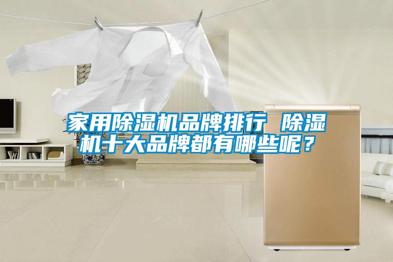 家用除濕機品牌排行 除濕機十大品牌都有哪些呢？