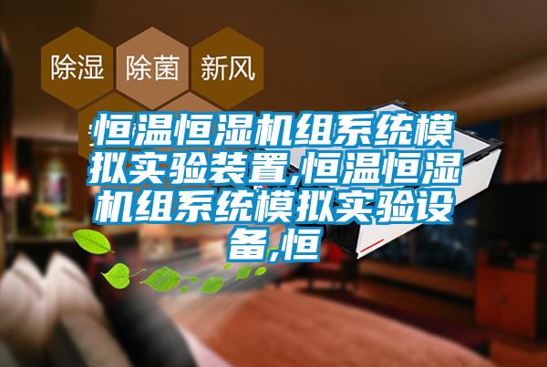 恒溫恒濕機組系統模擬實驗裝置,恒溫恒濕機組系統模擬實驗設備,恒