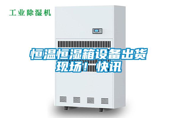 恒溫恒濕箱設備出貨現場！快訊