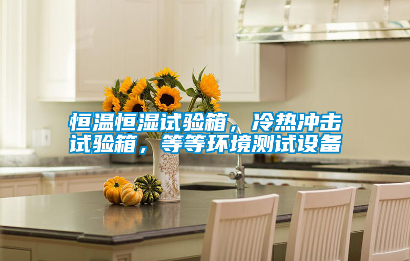 恒溫恒濕試驗箱，冷熱沖擊試驗箱，等等環境測試設備