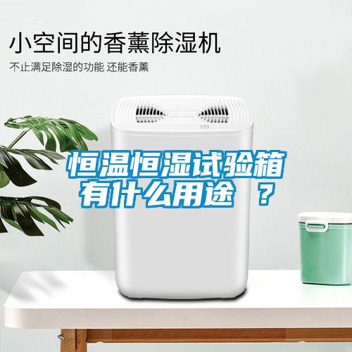 恒溫恒濕試驗箱有什么用途 ？