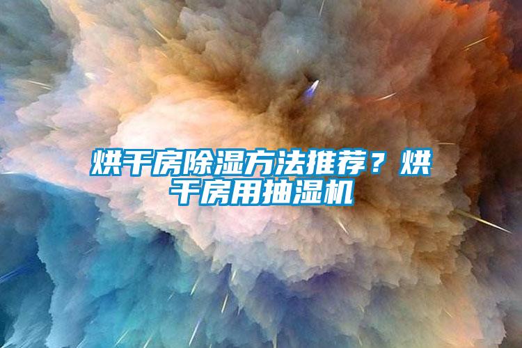 烘干房除濕方法推薦？烘干房用抽濕機