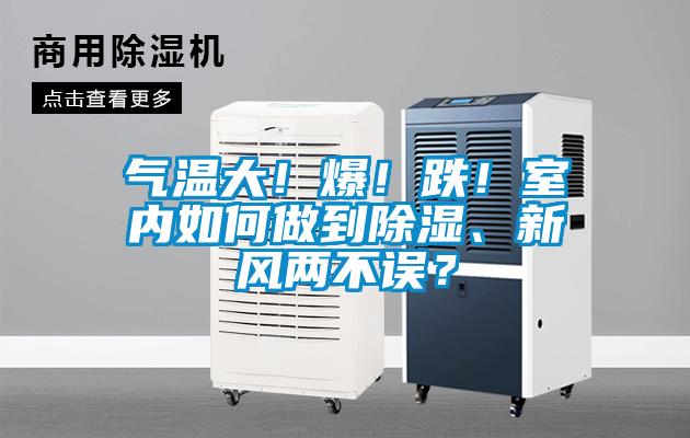 氣溫大！爆！跌！室內如何做到除濕、新風兩不誤？