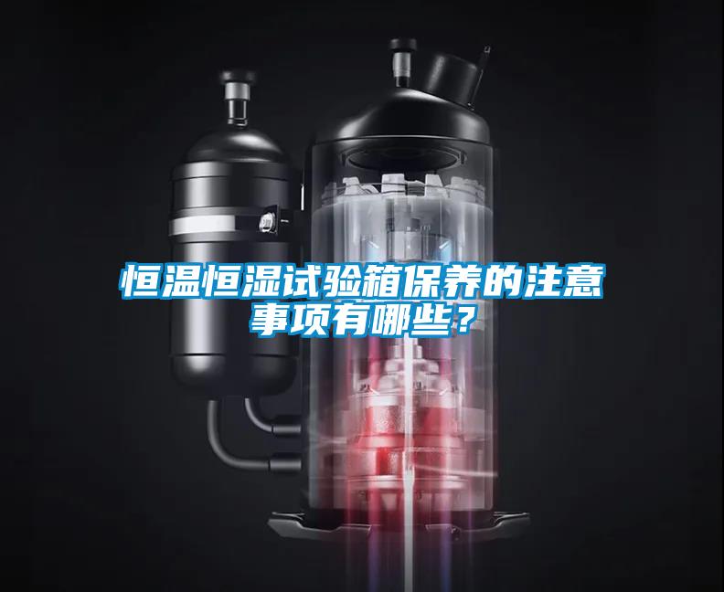 恒溫恒濕試驗箱保養的注意事項有哪些？