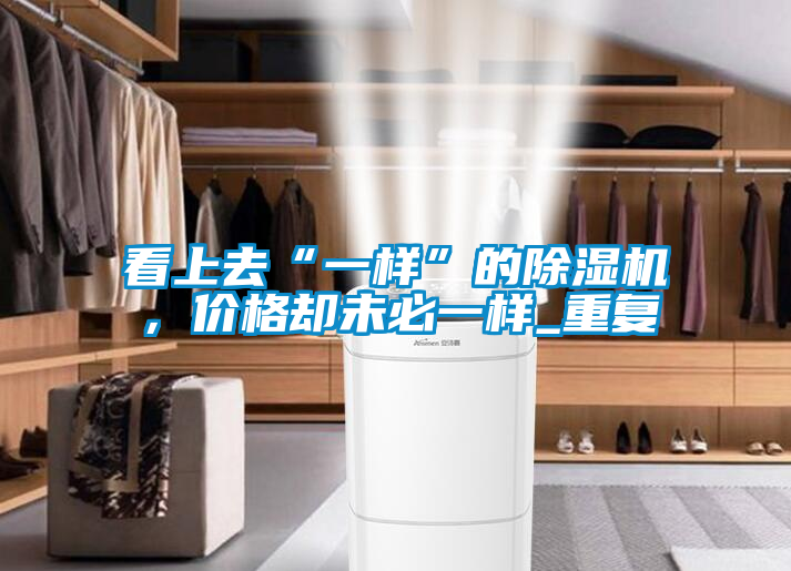 看上去“一樣”的除濕機，價格卻未必一樣_重復