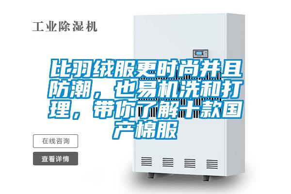 比羽絨服更時尚并且防潮，也易機洗和打理，帶你了解十款國產棉服