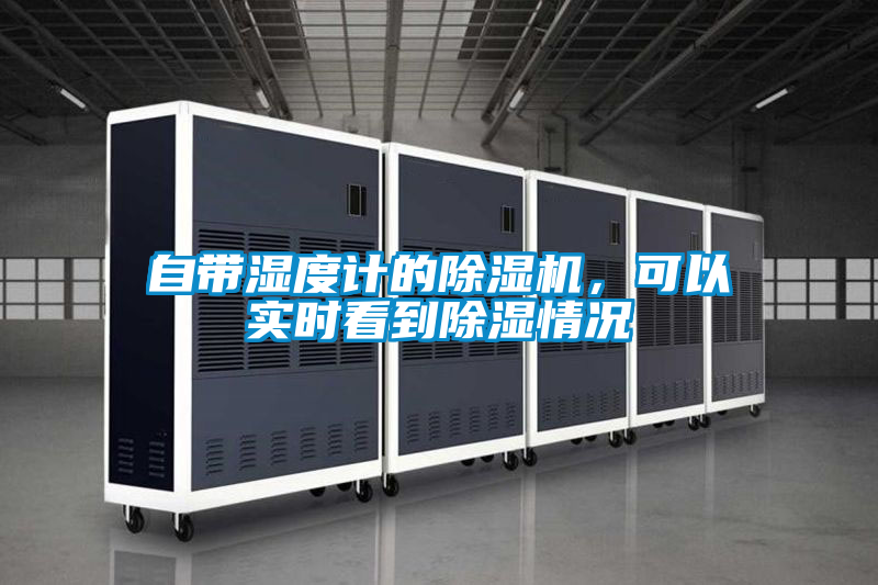 自帶濕度計的除濕機，可以實時看到除濕情況