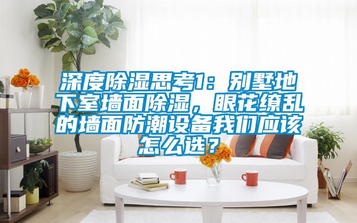 深度除濕思考1：別墅地下室墻面除濕，眼花繚亂的墻面防潮設備我們應該怎么選？