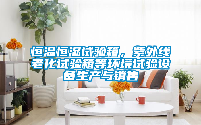 恒溫恒濕試驗箱，紫外線老化試驗箱等環境試驗設備生產與銷售