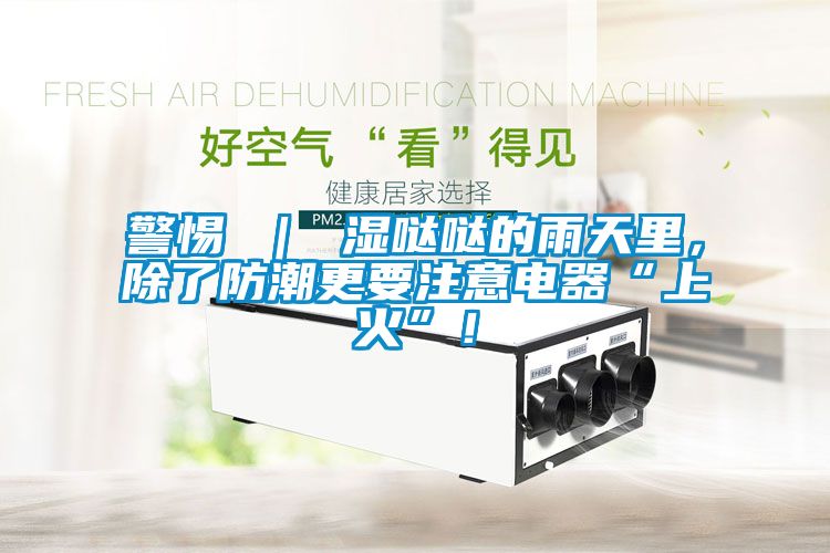 警惕 ｜ 濕噠噠的雨天里，除了防潮更要注意電器“上火”！