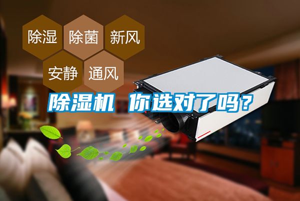 除濕機 你選對了嗎？