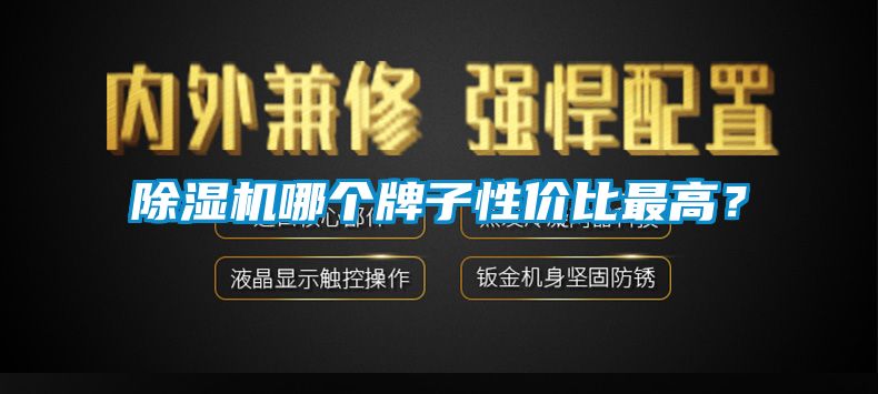 除濕機哪個牌子性價比最高？
