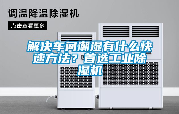 解決車間潮濕有什么快速方法？首選工業除濕機
