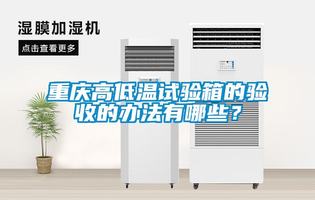 重慶高低溫試驗箱的驗收的辦法有哪些？