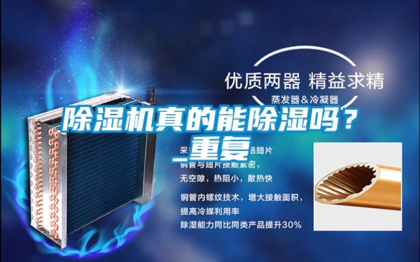 除濕機真的能除濕嗎？_重復