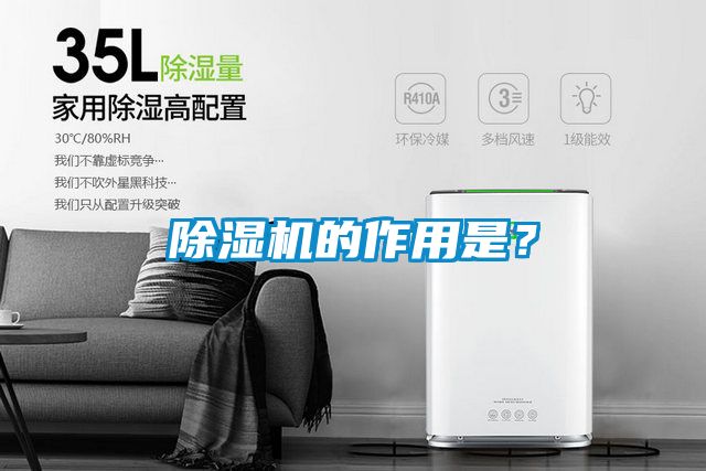 除濕機的作用是？