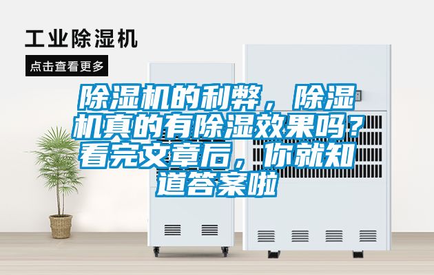 除濕機的利弊，除濕機真的有除濕效果嗎？看完文章后，你就知道答案啦