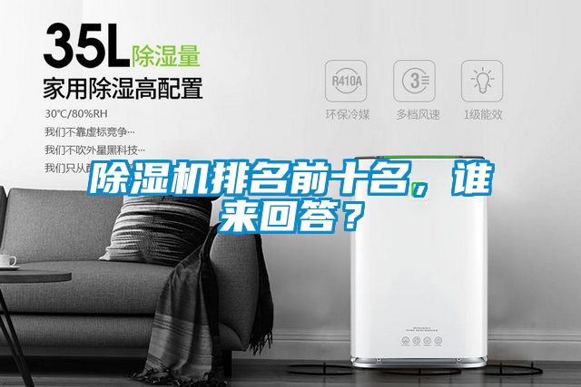 除濕機排名前十名，誰來回答？