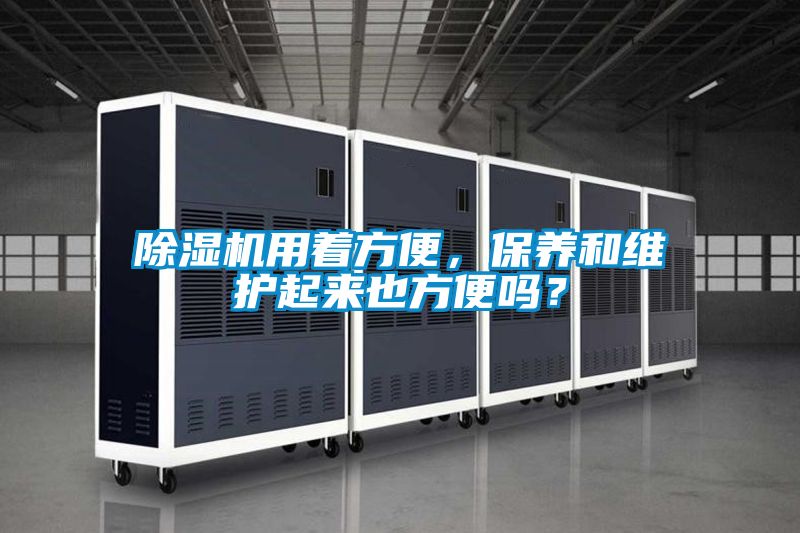 除濕機用著方便，保養和維護起來也方便嗎？