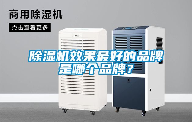 除濕機效果最好的品牌是哪個品牌？