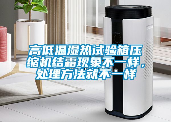 高低溫濕熱試驗箱壓縮機結霜現象不一樣，處理方法就不一樣